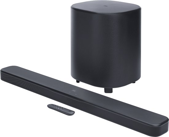 JBL Bar 500MK2 - 5.1 Dolby Atmos Soundbar - Draadloze Subwoofer met Verbeterde Bas - Home Cinema Systeem - HDMI eARC - WiFi, AirPlay & Chromecast - TV Soundbar - Zwart