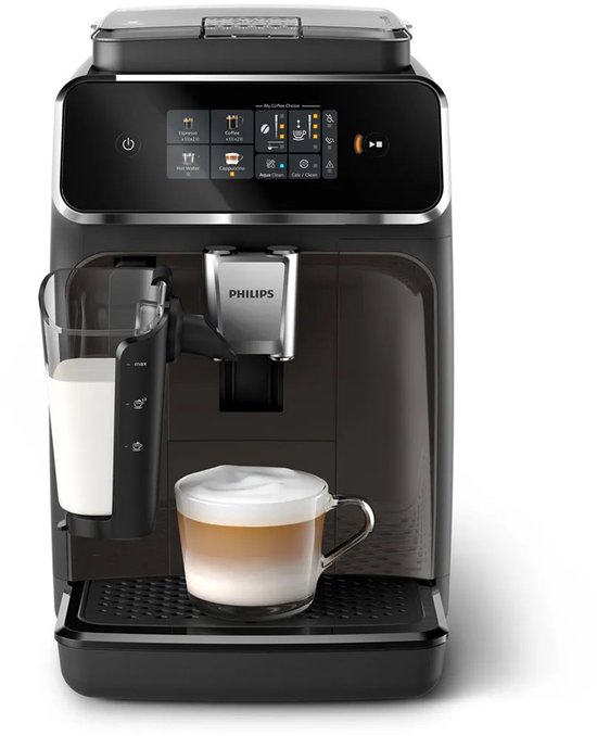 Philips 2300 Series - Espressomachine - 4 Verschillende Dranken - 4 Verschillende Dranken - LatteGo Melksysteem - 40% Stiller - AquaClean Filter - Volautomatisch - Zwart - Koffiemachine met bonen - EP2334/10